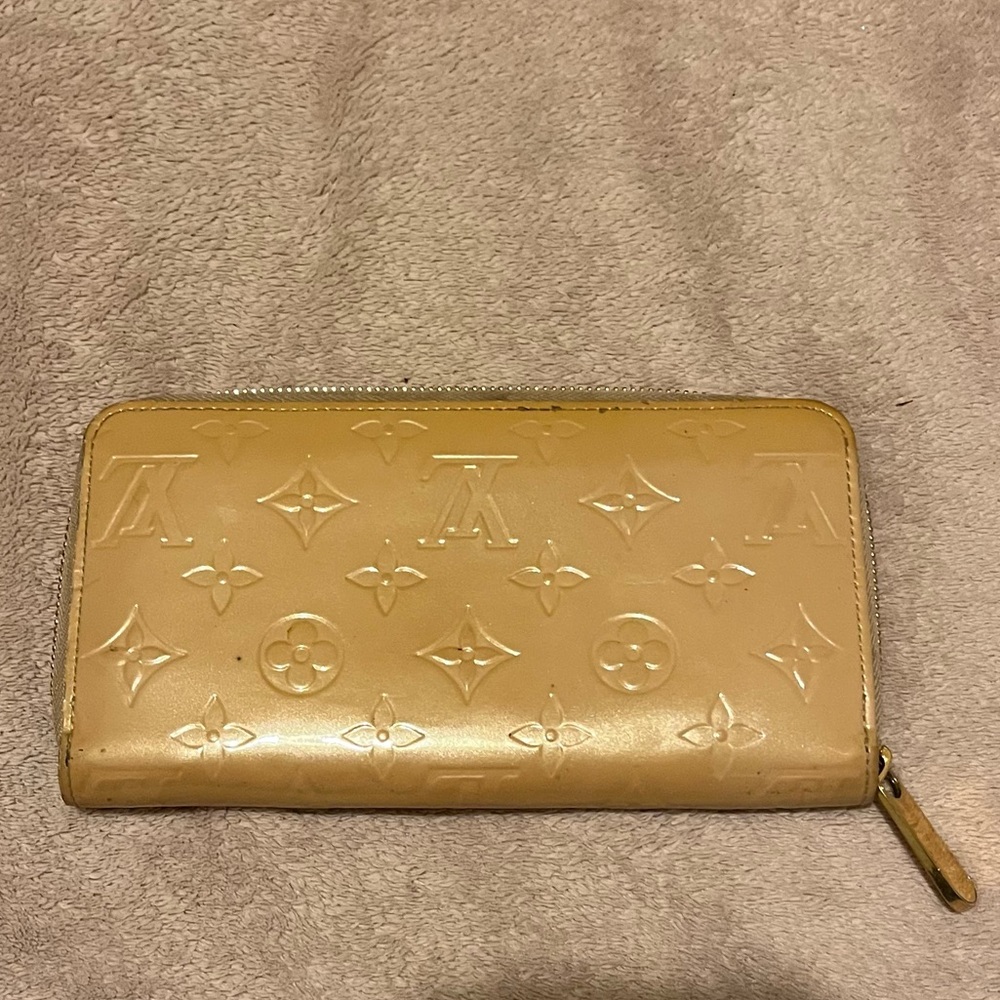 Louis Vuitton Tan Monogram Zip Wallet